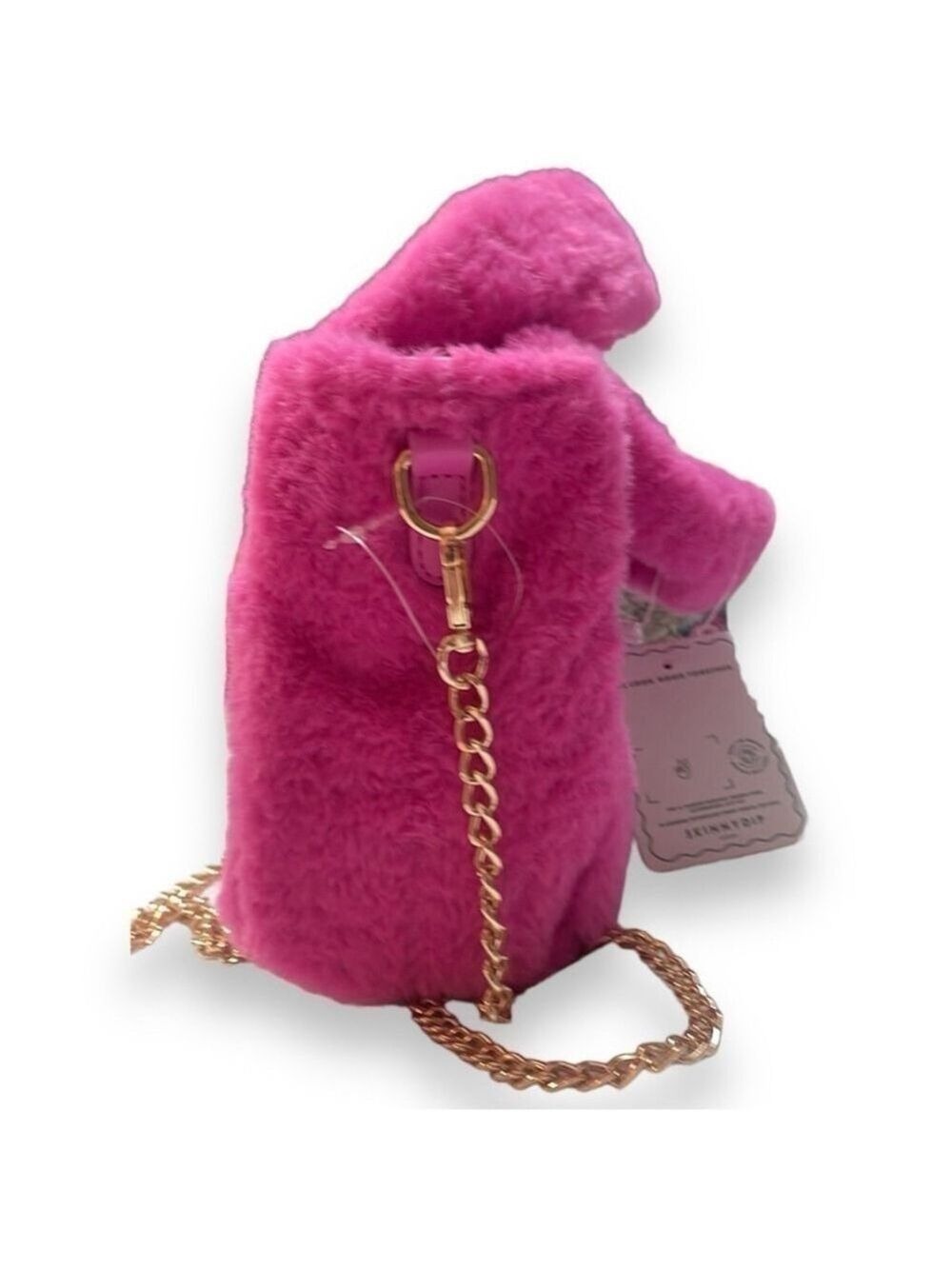 Barbie & Skinnydip London Collaboration Pink Furry Crossbody RARE Purse Bag - Picture 7 of 14
